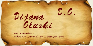 Dijana Oluški vizit kartica